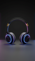 Neon-Trimmed Wireless Headphones