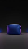 Electric Blue Metallic Crossbody Bag