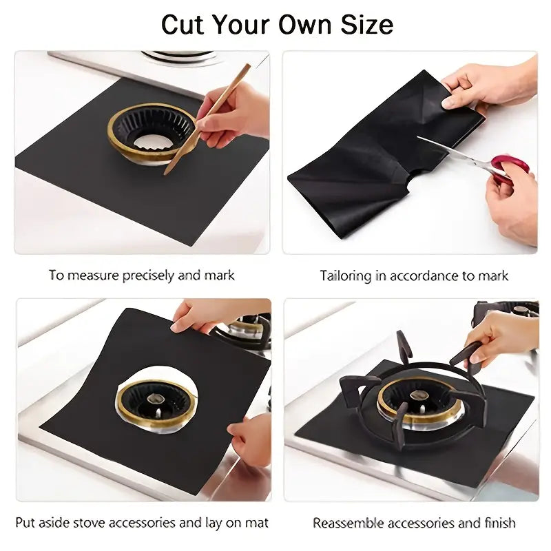 Reusable Stove Burner Covers for Kitchen Cleaning Tools