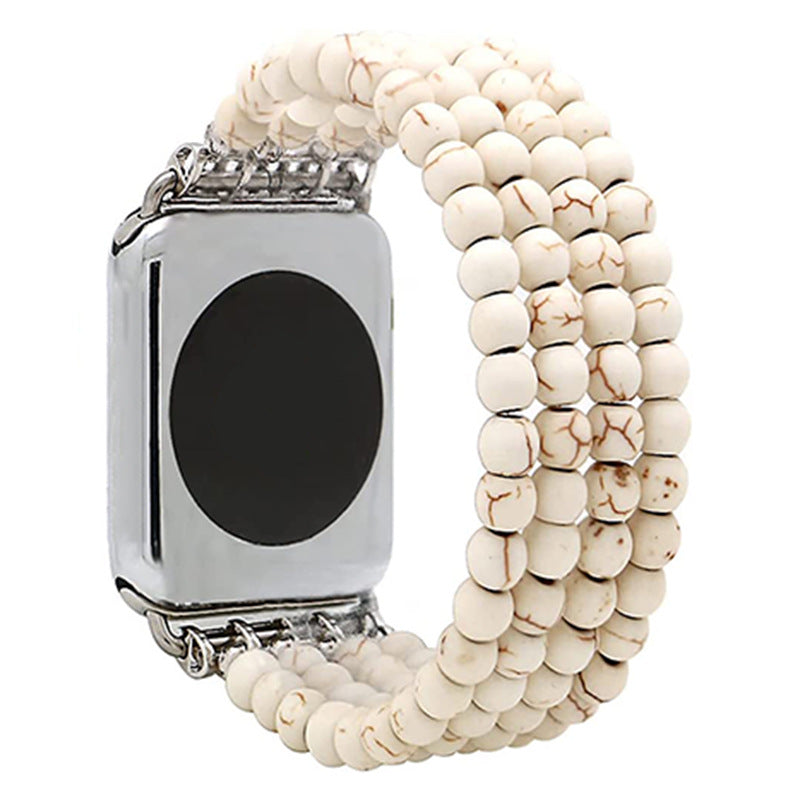 Elegant Agate Beaded Watch Strap