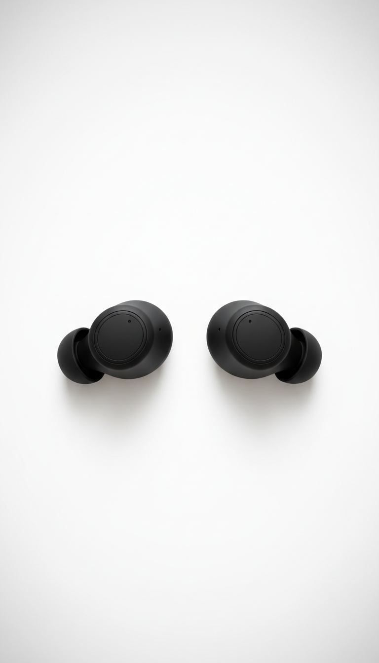 Matte Black Noise-Isolating Wireless Earbuds
